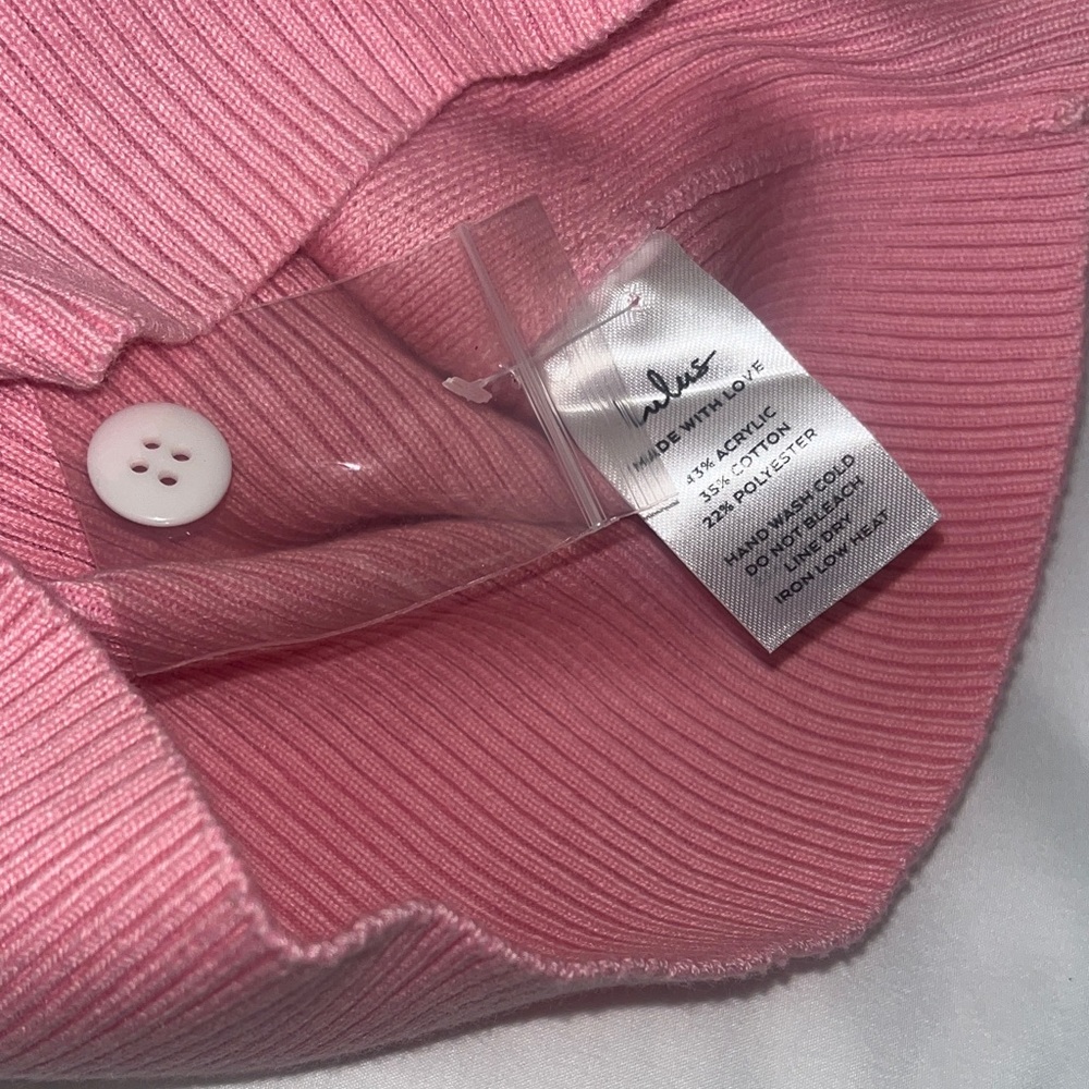 Lulus Ameliah Pink and White Collared Sweater Tank Top - Picture 10 of 13